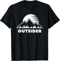 Outsider Mountain Forest Nature Sunset Outdoor Tee