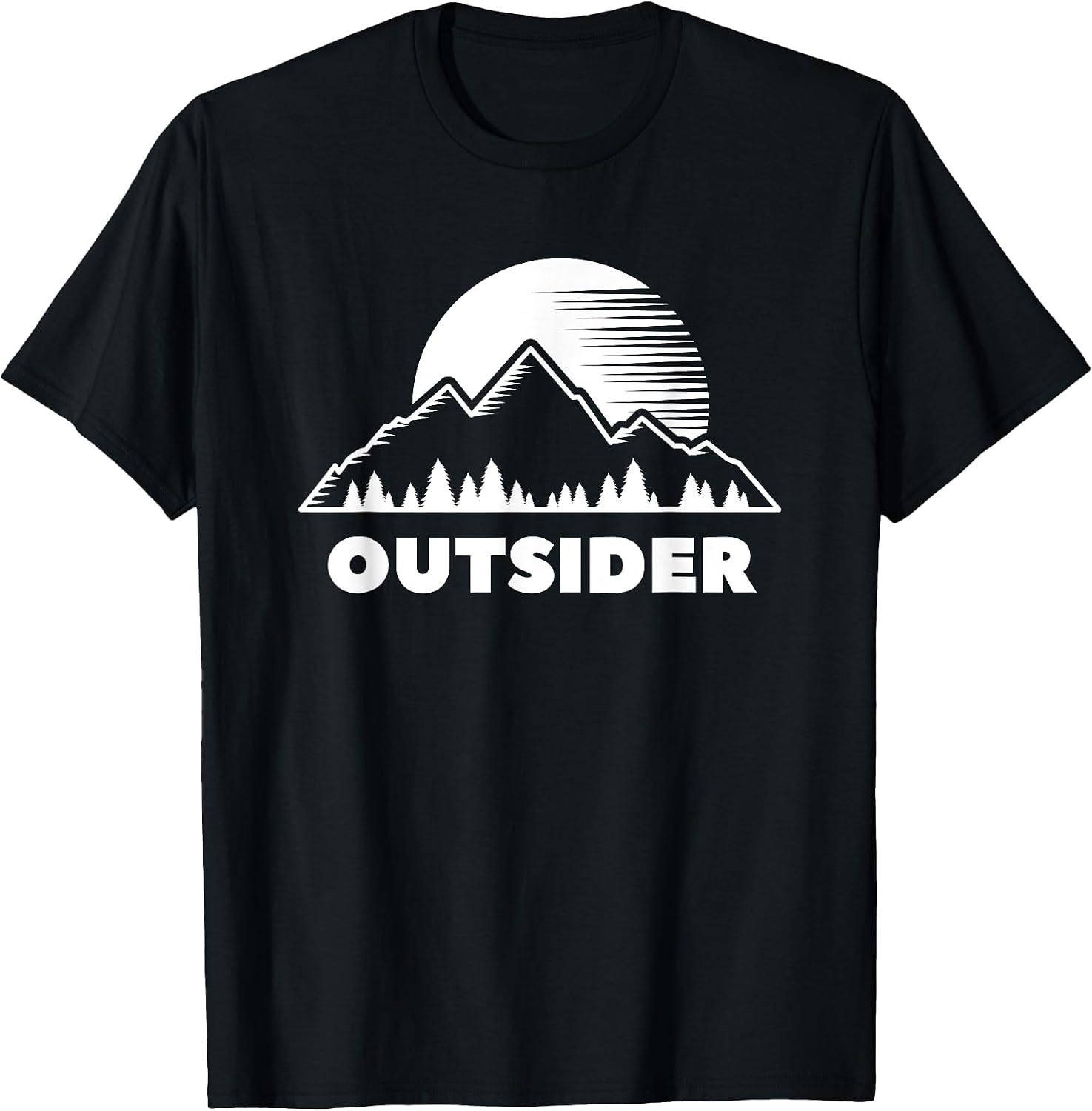 Outsider Mountain Forest Nature Sunset Outdoor Tee