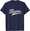 Tigers Mascot T Shirt Vintage Sports Name Tee Design T-Shirt