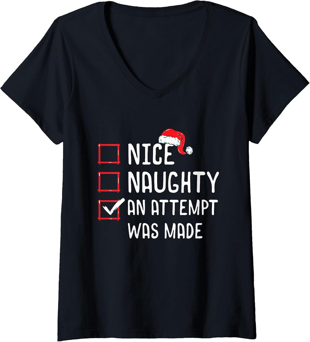 Nice Naughty List Funny Christmas Merch Gifts
