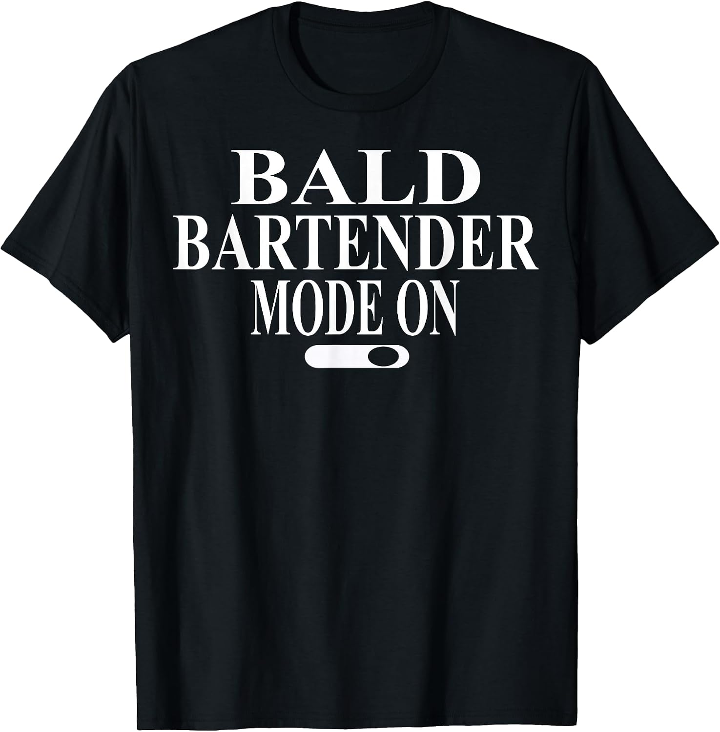 Cool Bald Bartender Humor Quote Merch