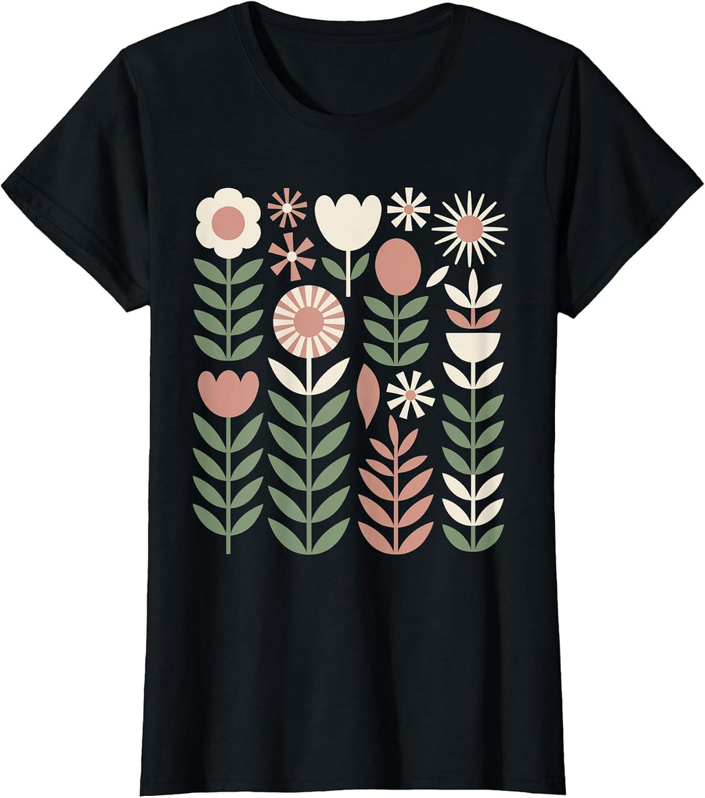 Vintage Abstract Boho Floral t