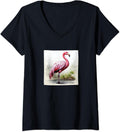 Flamingo Watercolor Flowers Merch