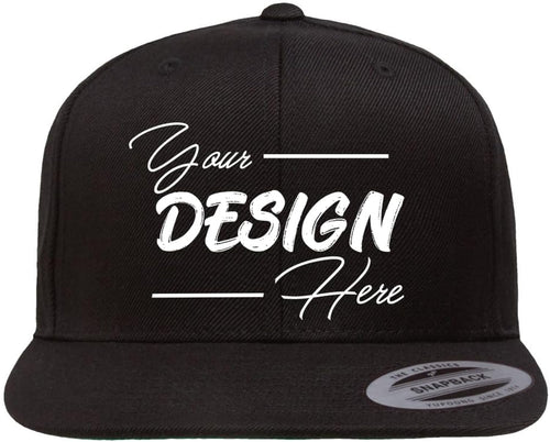 6098M Custom Embroidery Add Logo Texts Personalized Premium Snapback Caps