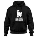 Just a Boy Who Loves Silkie Chickens Pullover Hoodie