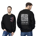 Trump QR Code YMCA Dance Front and Back Sweatshirt