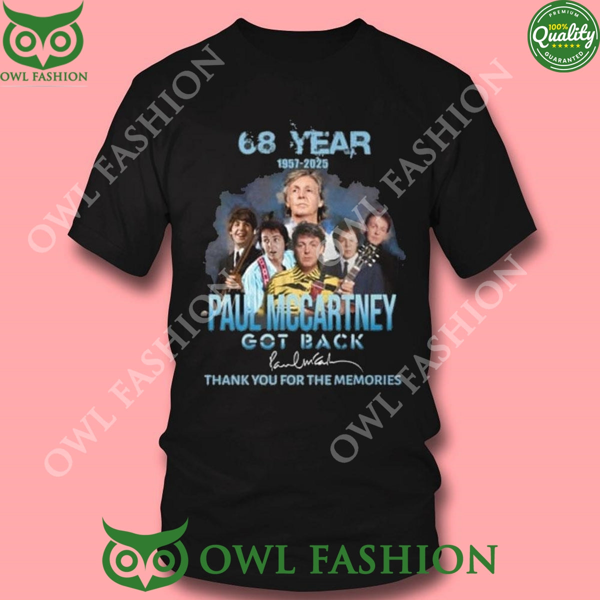 68 Year 1957-2025 Paul Mccartney Got Back Memories 2D Sweatshirt