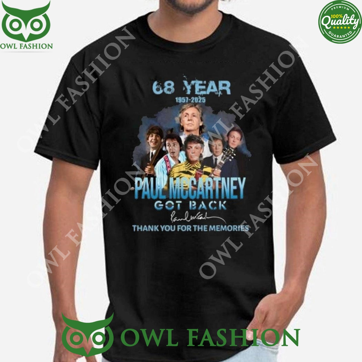 68 Year 1957-2025 Paul Mccartney Got Back Memories Sweatshirt