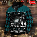 Philadelphia Christmas Double Stand Collar Sport Sweatshirt