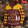 Washington Commanders Christmas Double Stand Collar Sport Sweatshirt