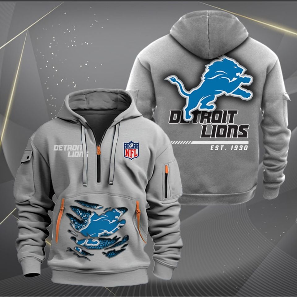 Detroit Lions Heavy Tactical Hoodie