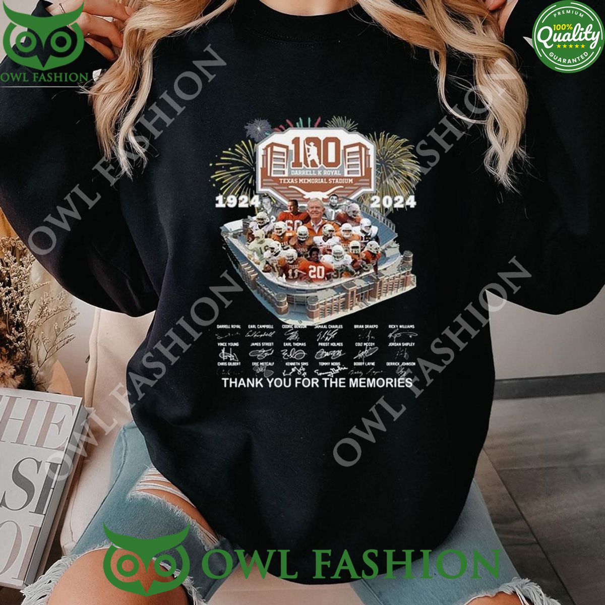 Texas Longhorns 1924 2024 100 Years Of The Memories Limited TShirt