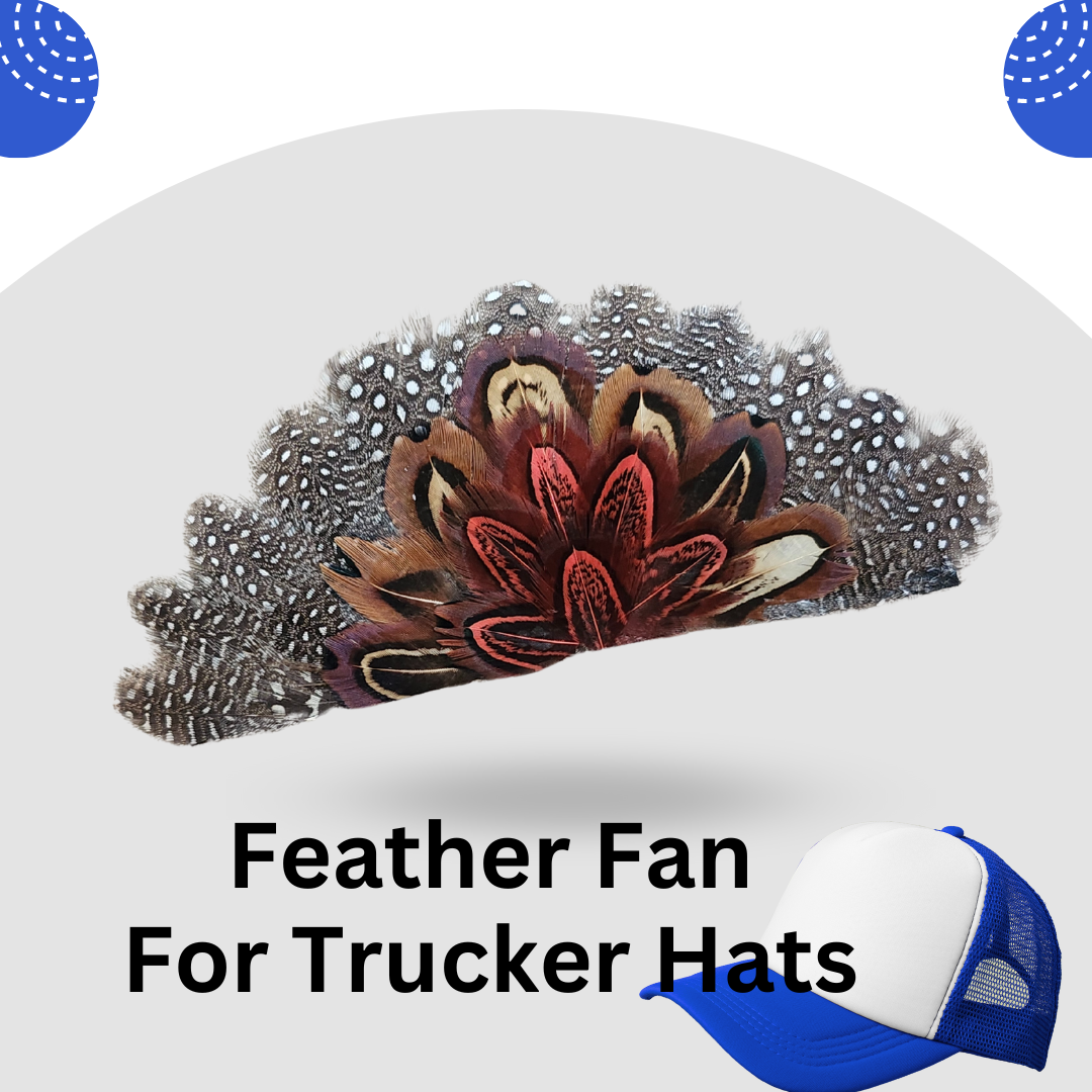 Western Feather Fans For Trucker Hats Hat Bar Supplies
