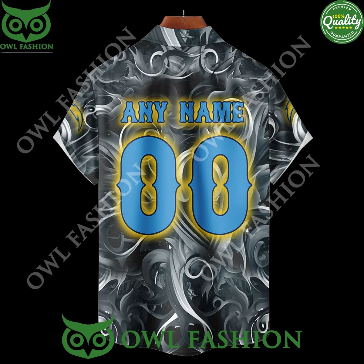 Los Angeles Chargers Skull Crown Yellow Custom Name Number Special Edition Hoodie shirt