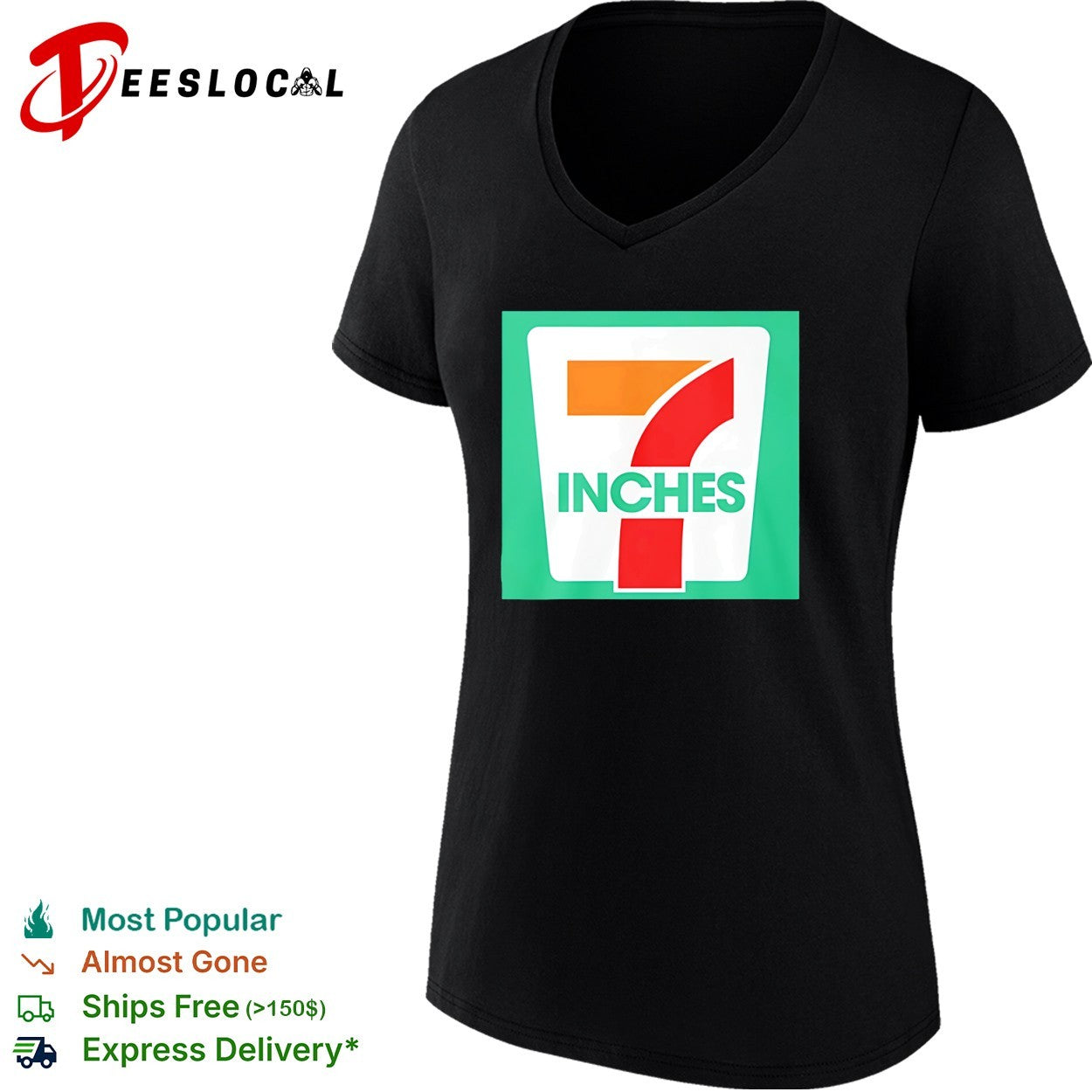 7 Inches Parody Logo shirt