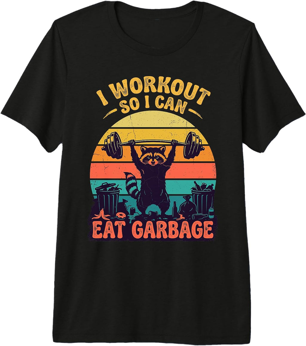 Funny Raccoon Weightlifting Fitness Lover