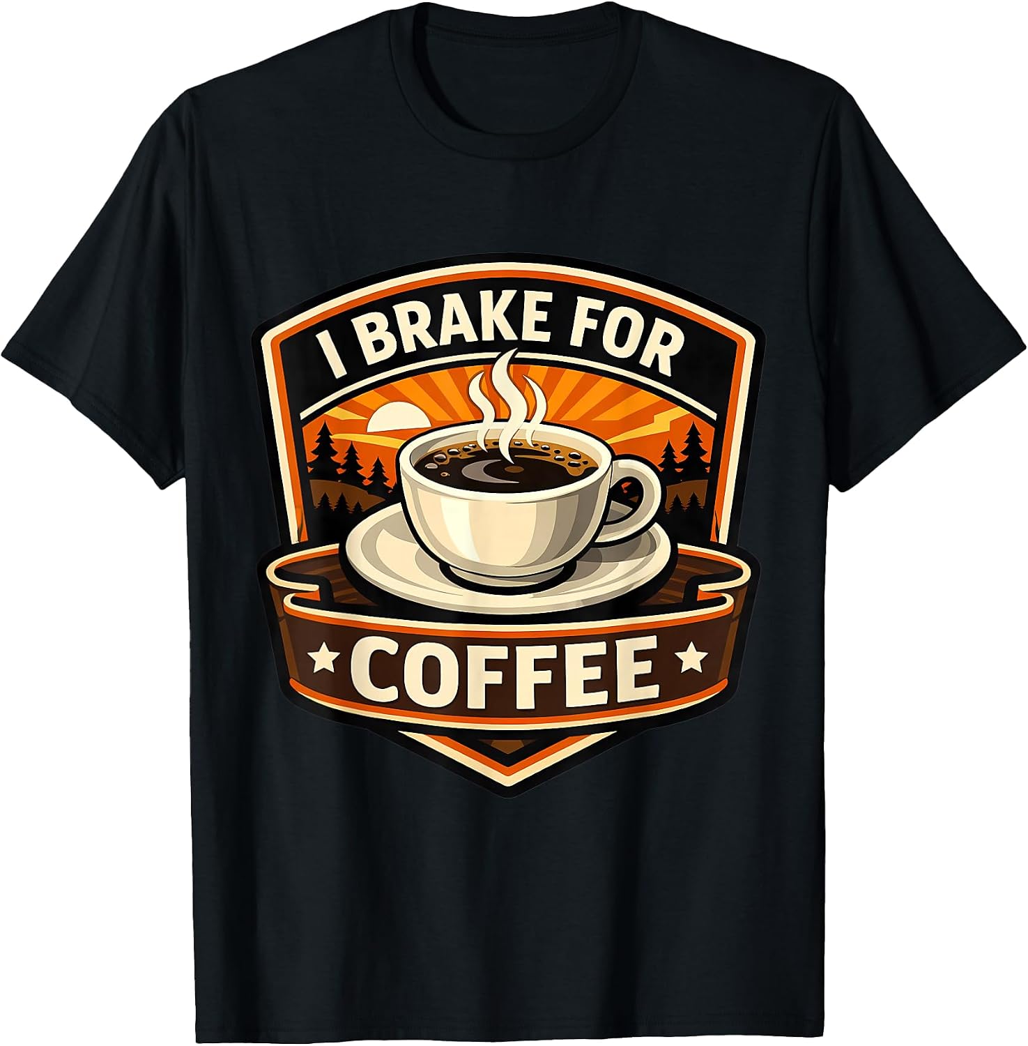 I Brake For Coffee Lover Driver Merch