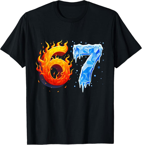 67 Meme Brainrot Gaming Tee Six Seven 6-7 Merch