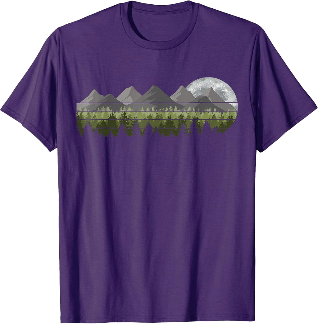 Retro Outdoors Landscape Forest Men Women Kids