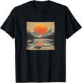 Lake With Floating Ice Vintage Landscape Merch
