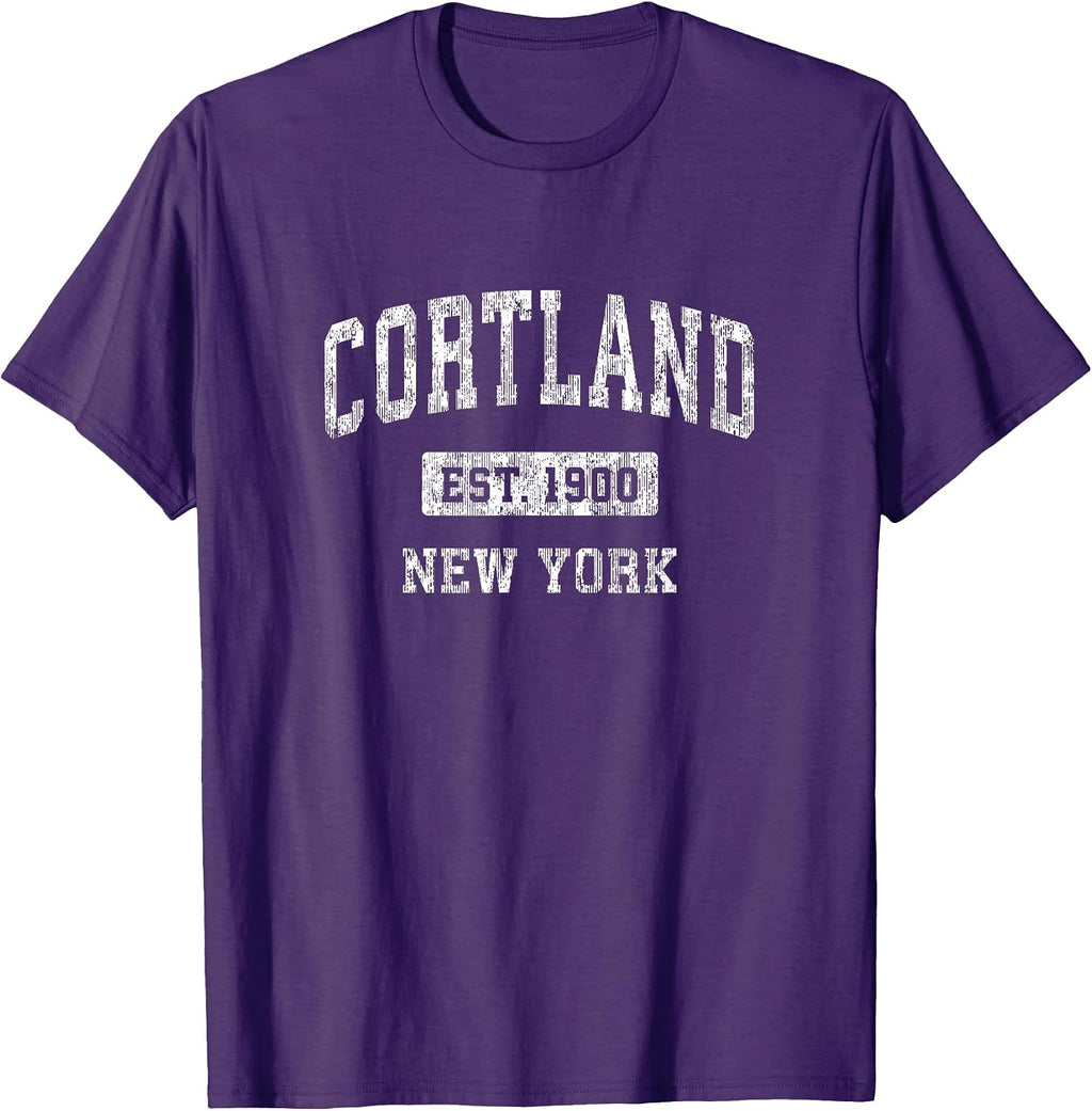 Cortland NY Retro T-Shirts & Tees