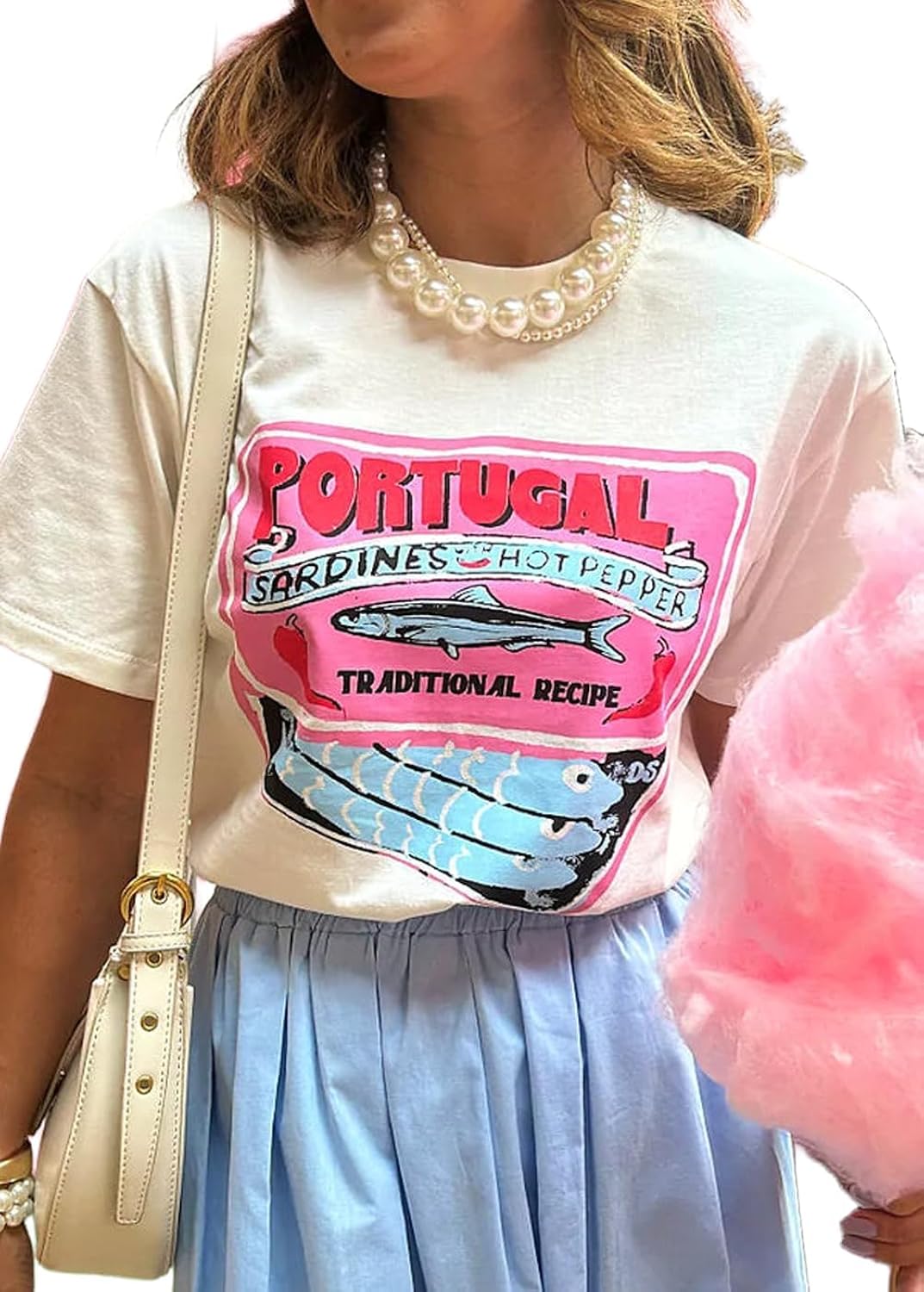 Y2k Women Lobster Graphic Oversized Tee Shirt Baggy Vintage Crayfish Sardine Print T Shirts for Teen Girls 90s Tops