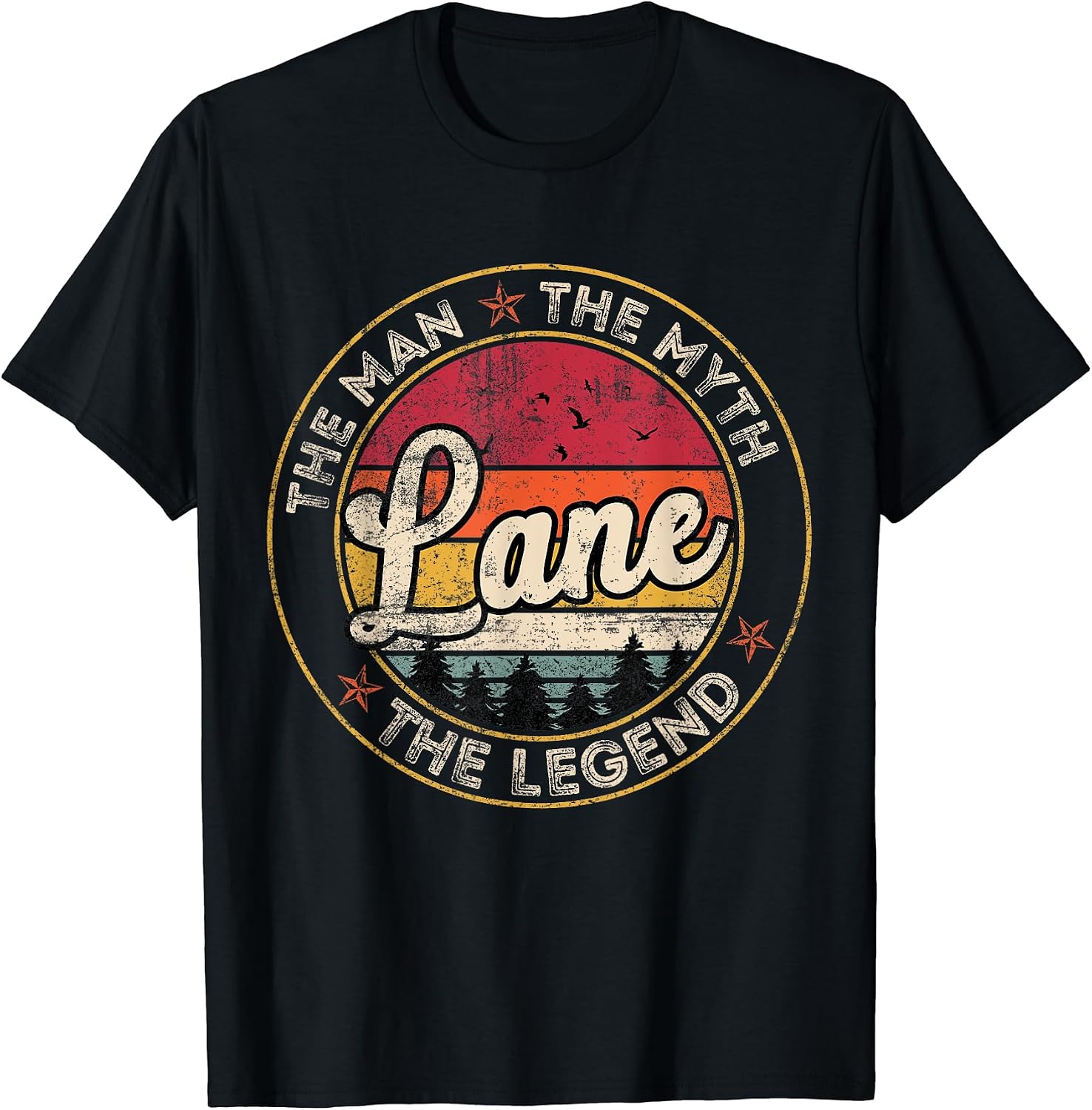 Lane First Name Personalized Vintage Retro