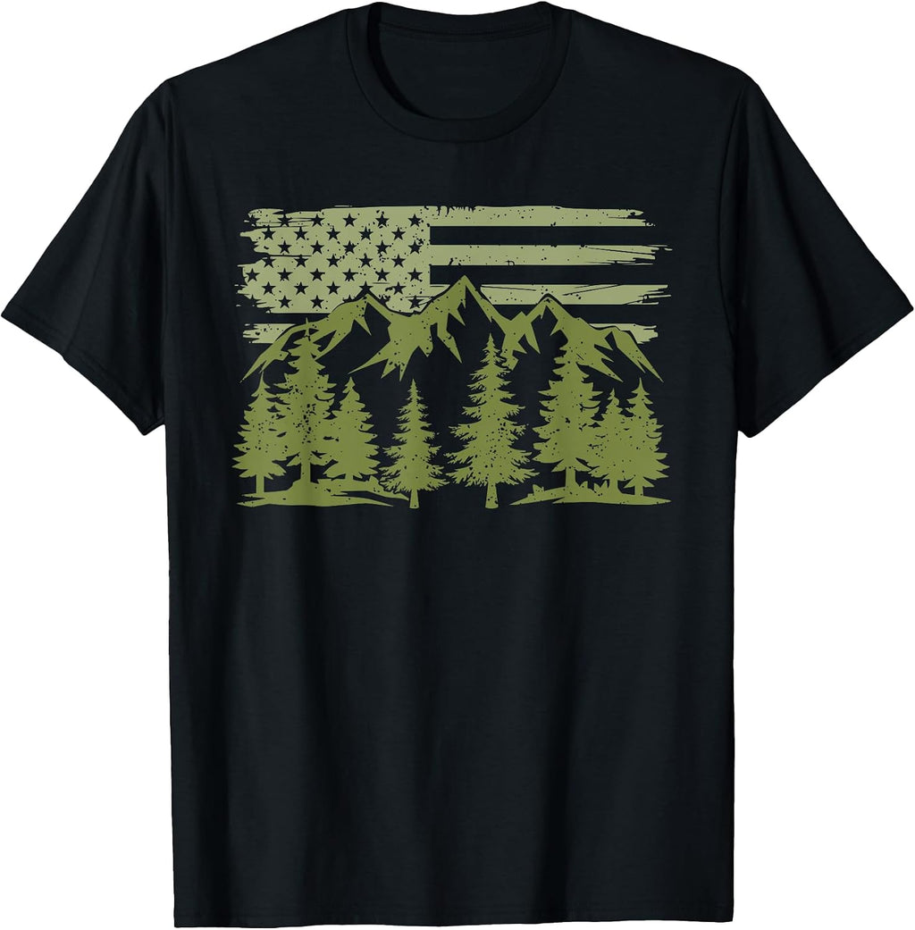 Trees Wildlife Outdoors Nature Lover Retro Forest