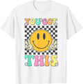 Retro Groovy You Got This Motivational Testing Day Teacher T-Shirt