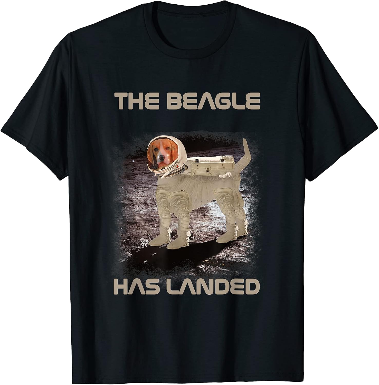 Funny Beagle Has Landed Dog Lovers Moon Landing Shirt Men Women Kids T-Shirt