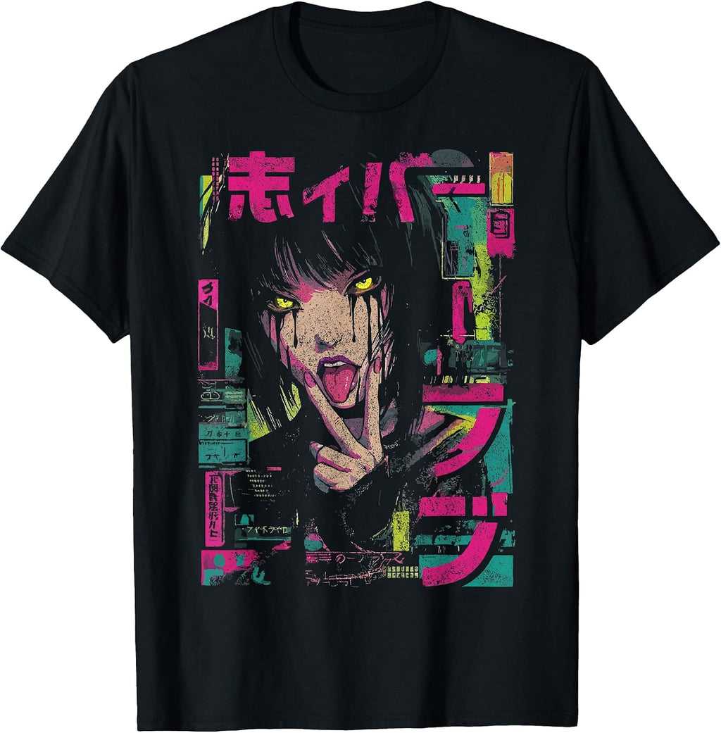 Anime Merch Cyberpunk Aesthetic Harajuku Outfits