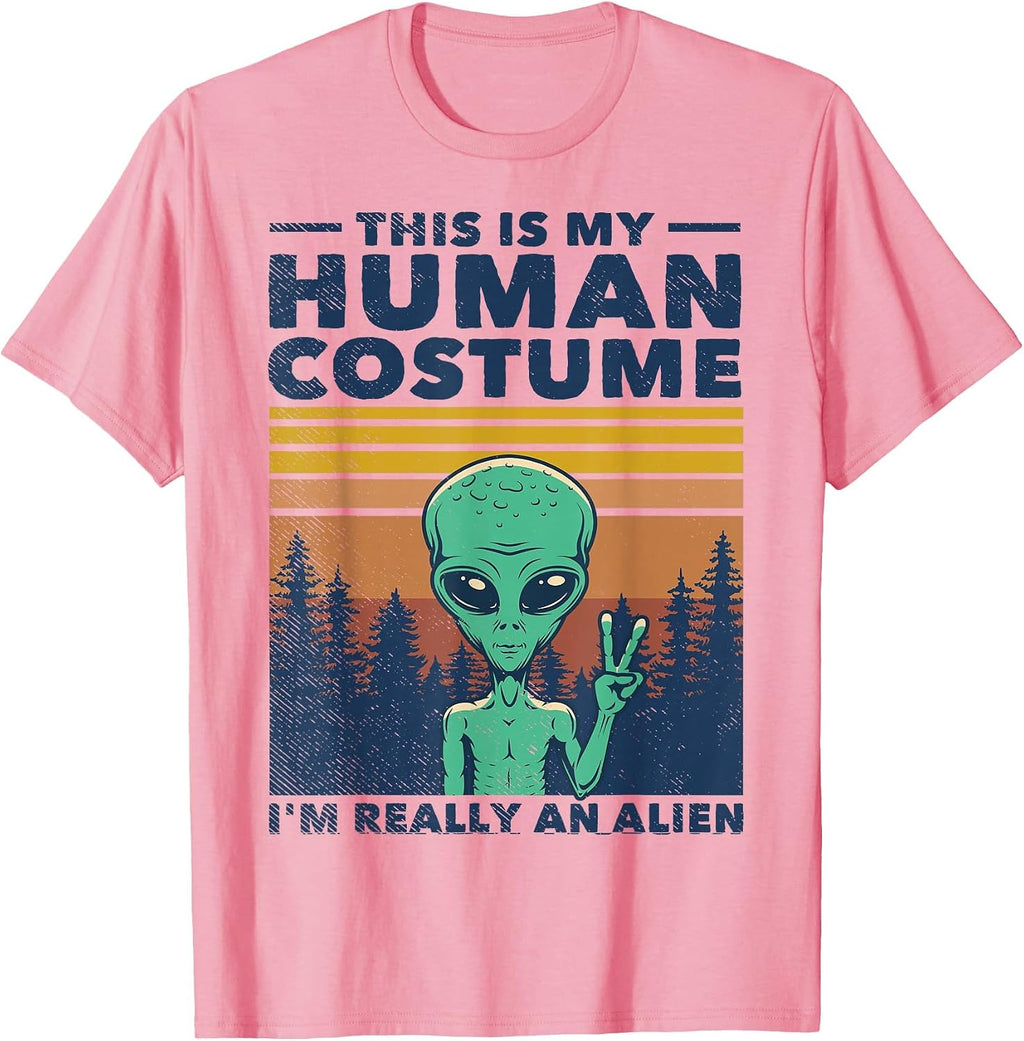 Funny Alien Gifts Space Galaxy UFO Tees Merch