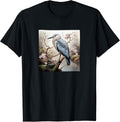 Heron Flowers River Watercolor Merch