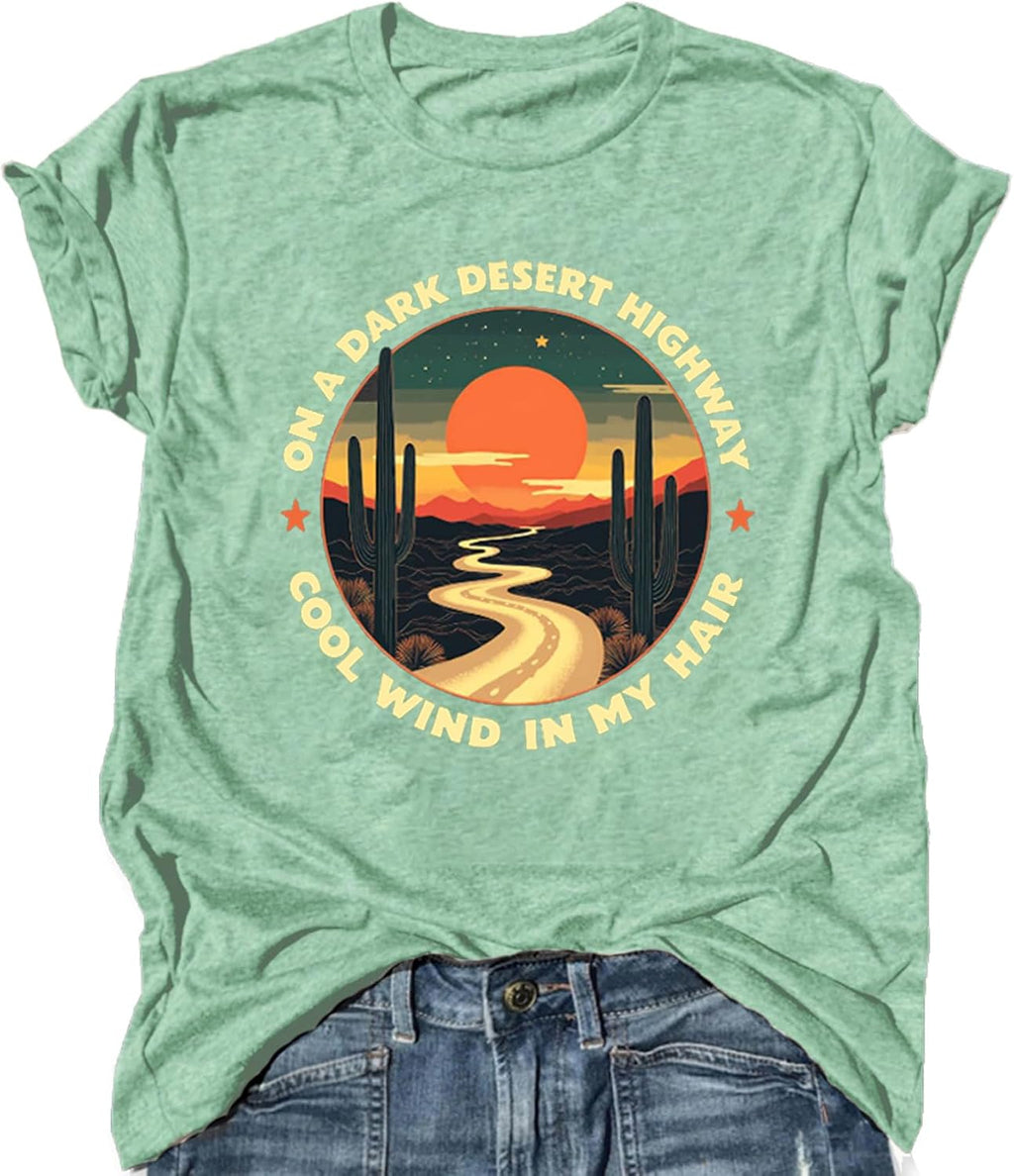 Rock Band T Shirts for Women Casual Western Country Concert Tshirts Trendy Nashville Music City Vintage Tops