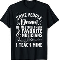 Best Music Teacher for Men Women Musician Band Piano Teacher T-Shirt