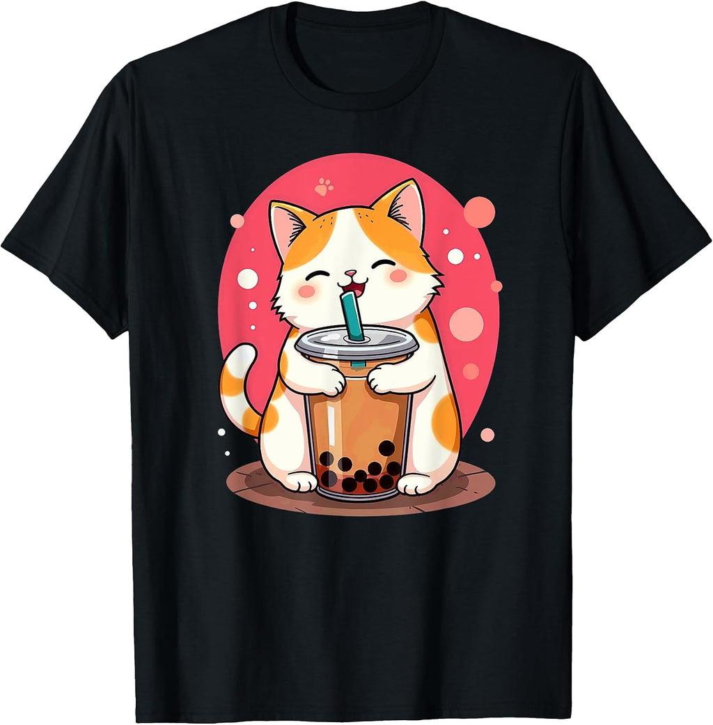 Cute Anime Cat Boba Tea