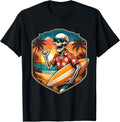 Skeleton Surfing Vintage Surfer Surf Board Merch