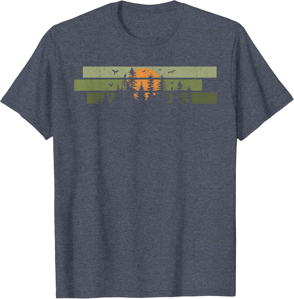 Trees Wildlife Outdoor Nature Lover Retro Forest