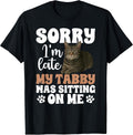 Grey Tabby Cat Owner Funny Gray Tabby Cat Lover T-Shirt