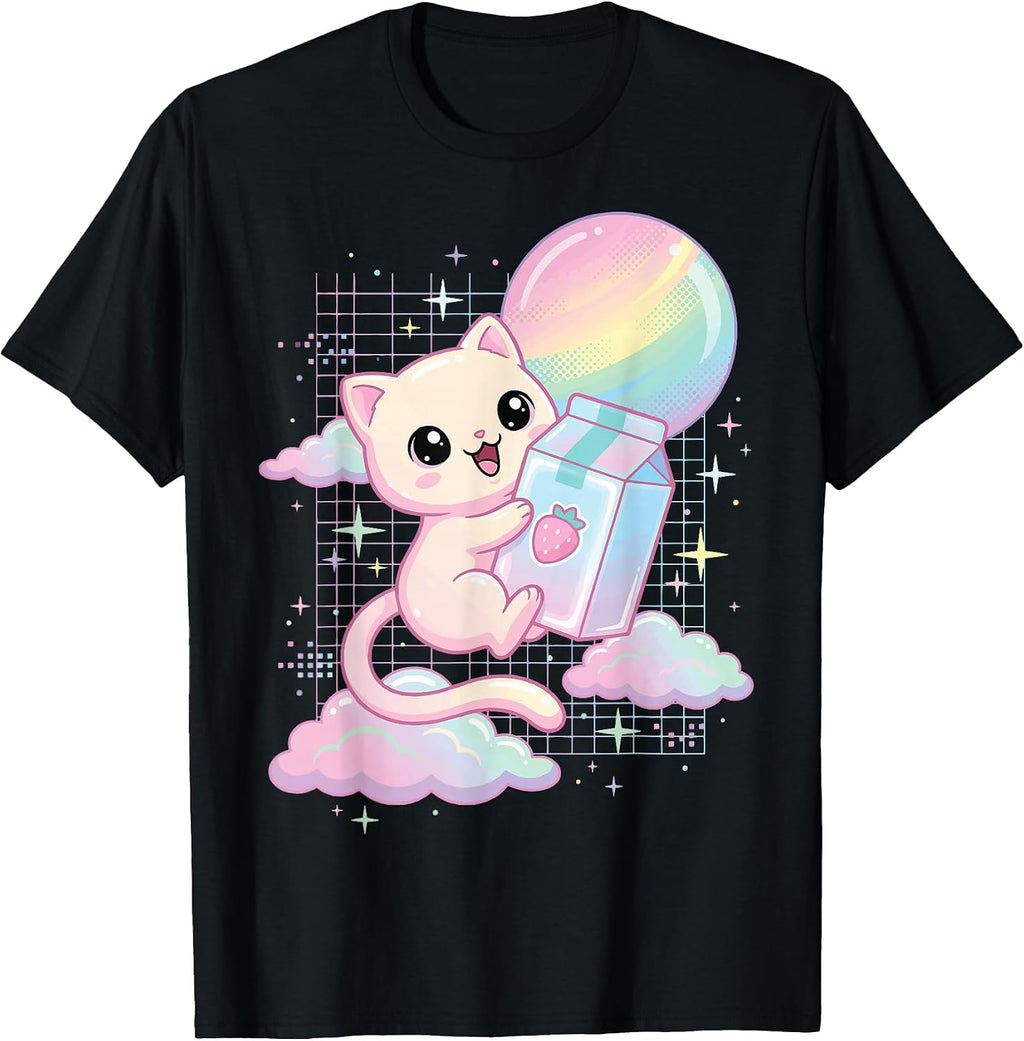 Kawaii Cute Cat Pastel Anime Japanese Girl