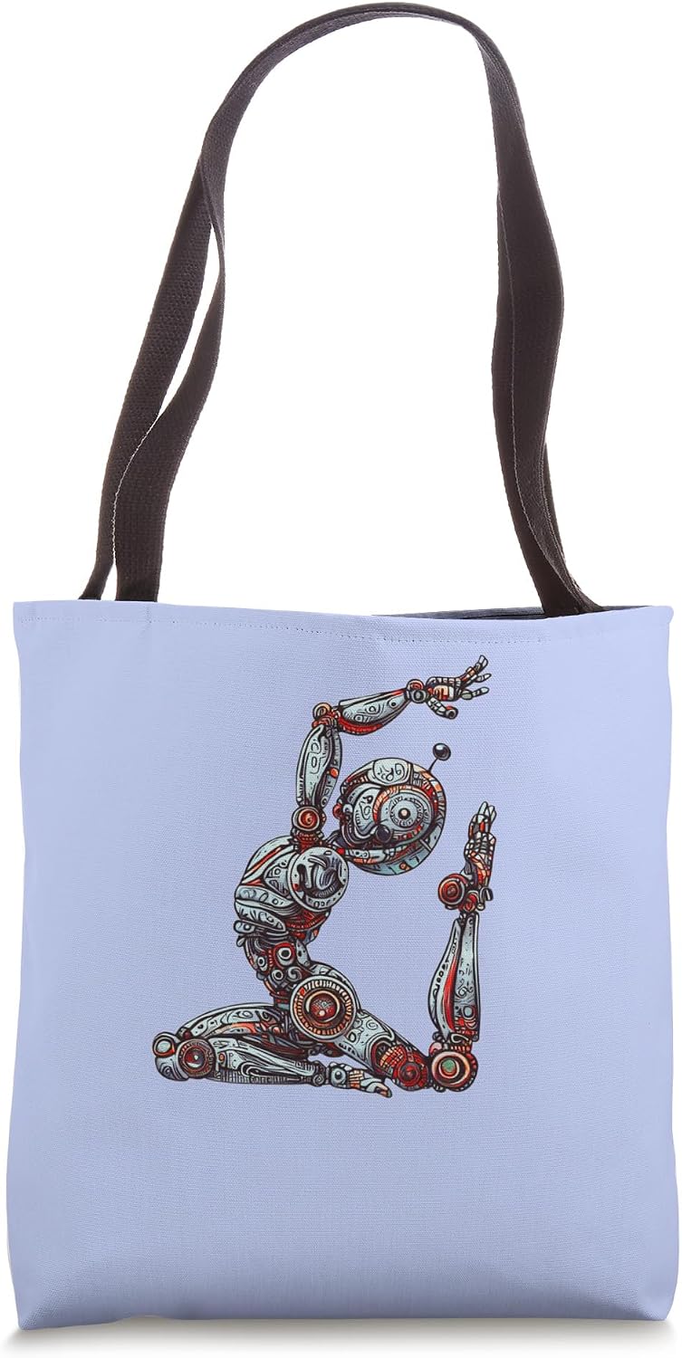 Robot Doing Yoga Innovative Digital Art Gift Shirt
