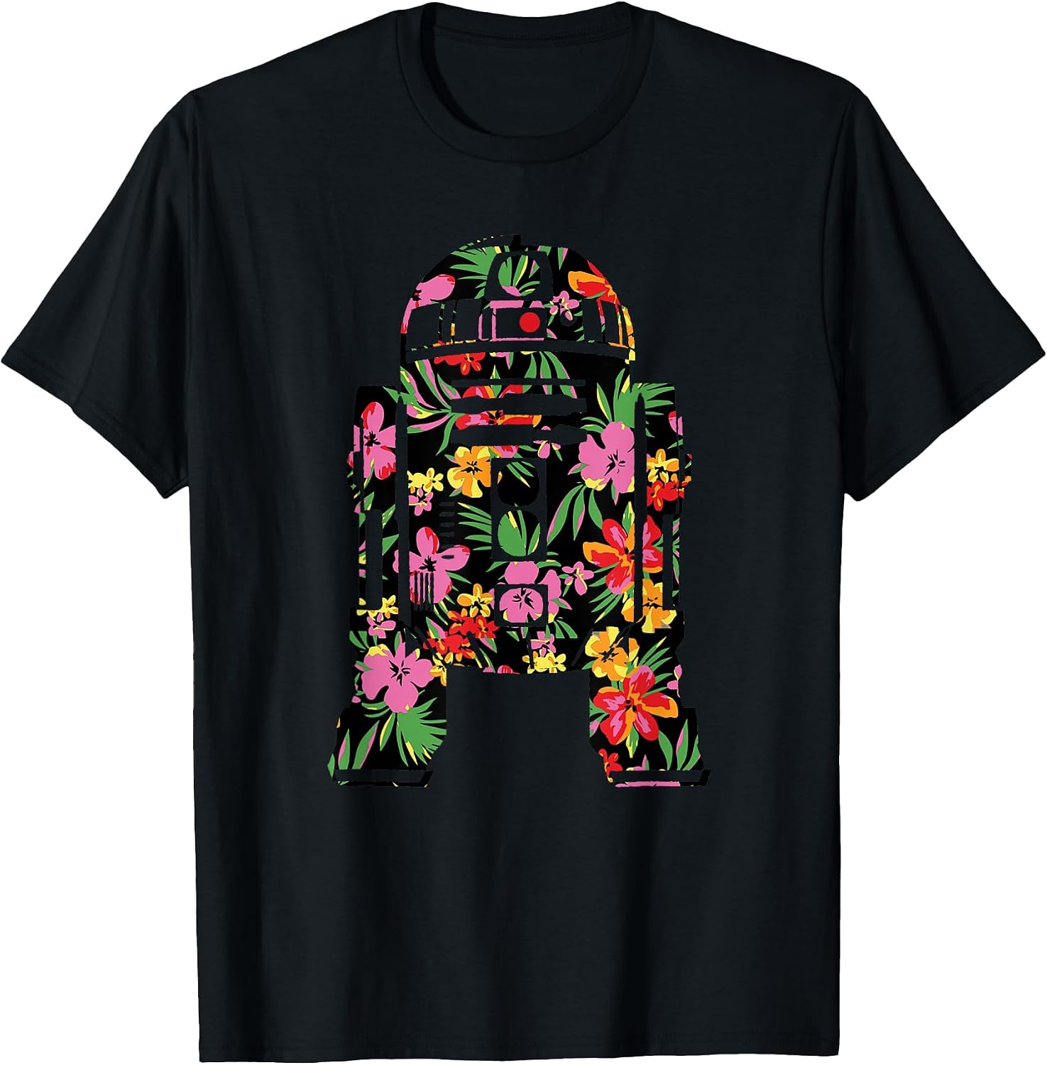 Tropical R2-D2 Floral Print T-Shirt