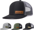Custom Hats for Men Women Personalized Baseball Caps Leather Patch Trucker Hat for Adult Adjustable Custom Hats