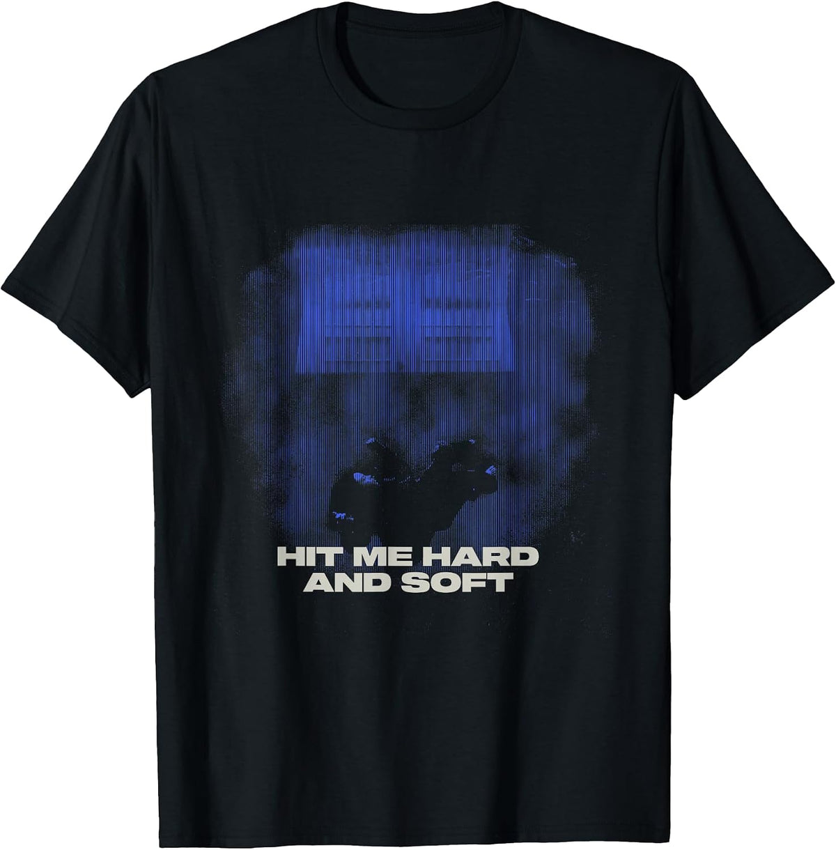 Official Billie Eilish HIT ME Hard and Soft Blue Photo T-Shirt