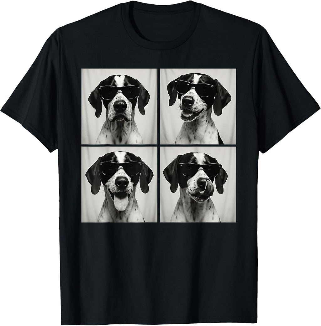 Funny English Pointer Lover Cute Dog Photo Booth T-Shirt