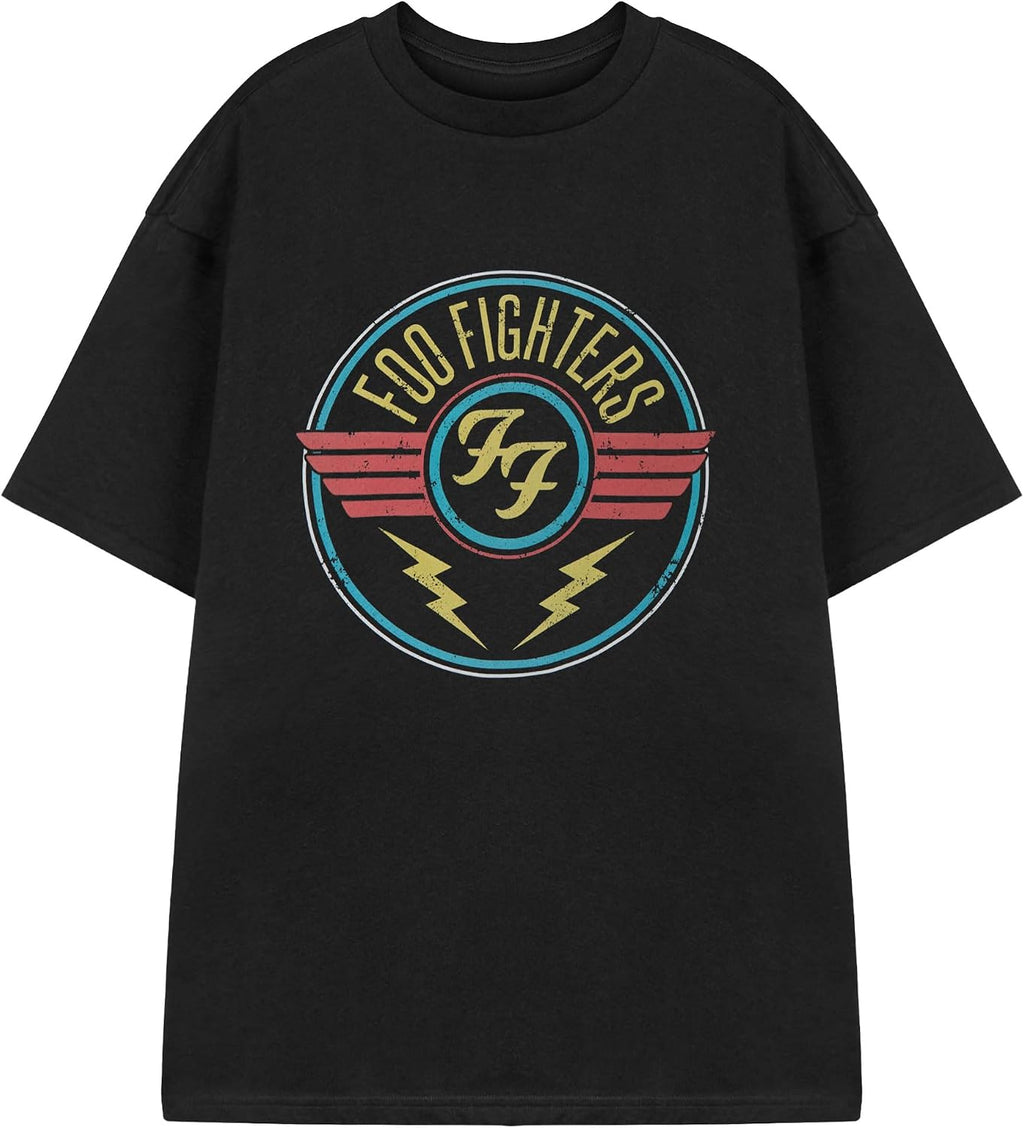 Mens T-Shirt | Lightning Black Short Sleeved | Graphic Tee for Music Fans | Rock Band Official Merchandise