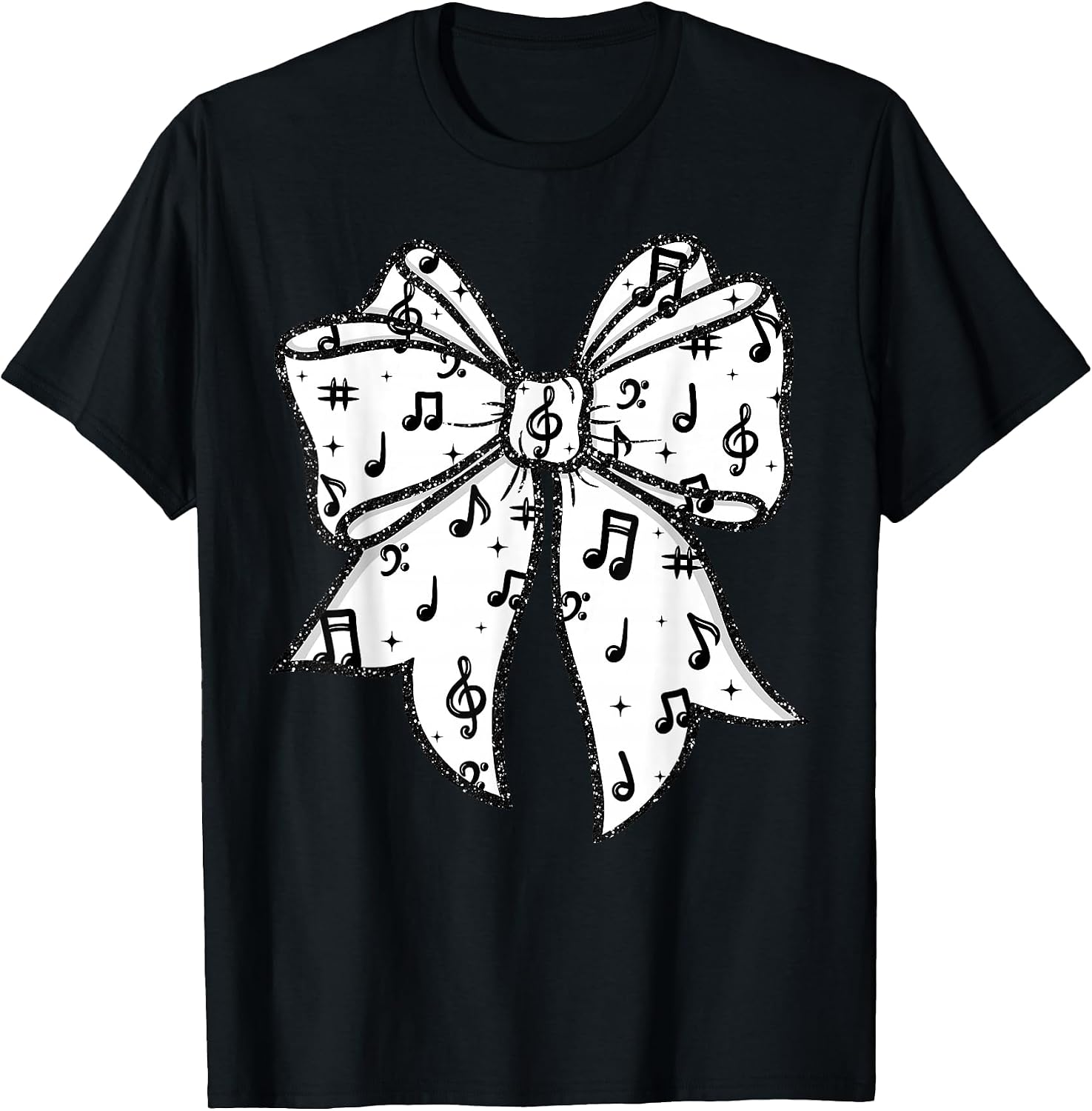 Music Notes Coquette Bow Music Teacher Musician