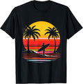 Vintage Sunset Surfing Design