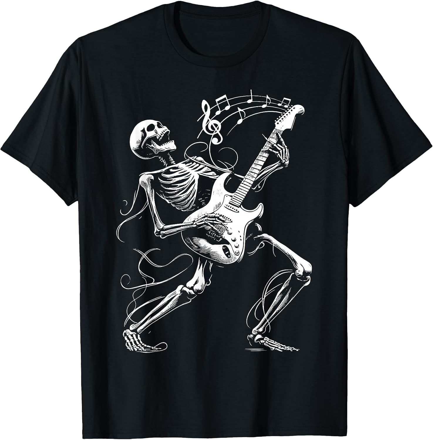 Skeleton Rock And Roll Apparel Gifts Graphic Tees
