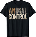 Animal Control Leopard Zebra Print Wildlife Rescue Design T-Shirt